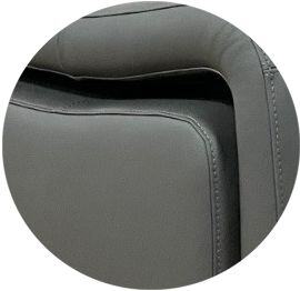 Kožená sedací souprava Endy levá šedá