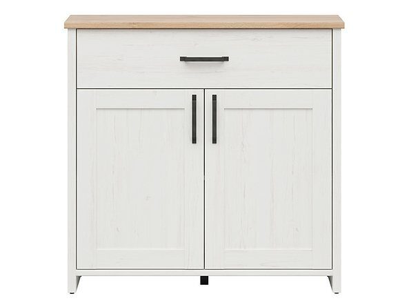 Komoda LOKSA KOM2D1S borovice bílá anderson