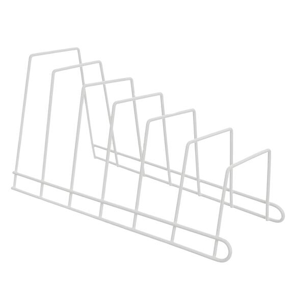 Stojan drát/UH na poklice a prkénka 6 pozic bílá