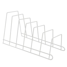 Stojan drát/UH na poklice a prkénka 6 pozic bílá