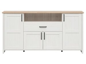 Komoda LOKSA KOM4D1S borovice bílá anderson