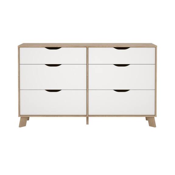 Komoda Iker 711 jackson hickory/bílá