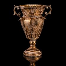 Zlatý pohár - kovový dekorační obal na květiny FUP518