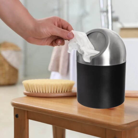 Koš odp. nerez BLACK 1,2 l