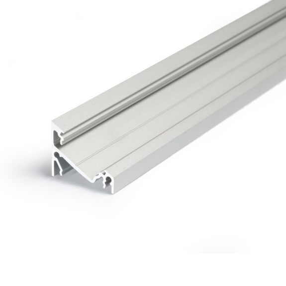 Profil WIRELI CORNER14 EF/Y stříbrný elox, 3m (metráž)