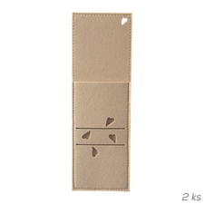 Kapsa na příbory polyester SRDÍČKA 2 ks