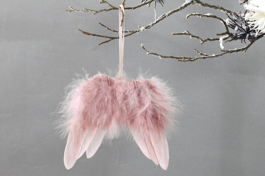 Andělská křídla z peří AK6109-PINK