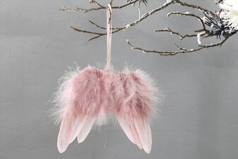 Andělská křídla z peří AK6109-PINK