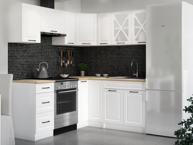 Kuchyňská skříňka Falco Irma KL100-2D+P bílá MAT