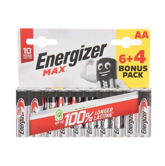 Baterie alk. tužková Energizer 1,5 V AA 10 ks