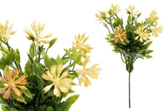 Květina umělá plastová. Barva oranžová