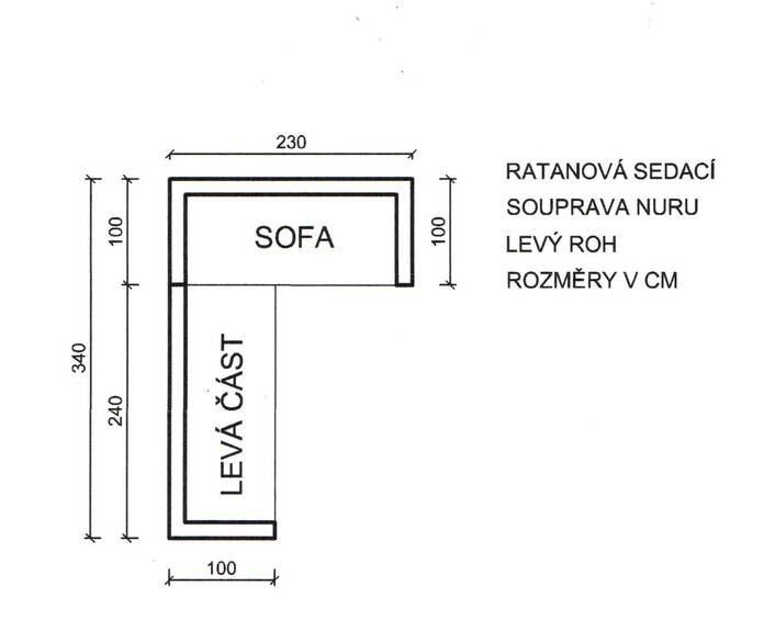 NURU - ratanová sestava