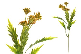 Květina umělá plastová.  Barva oranžová