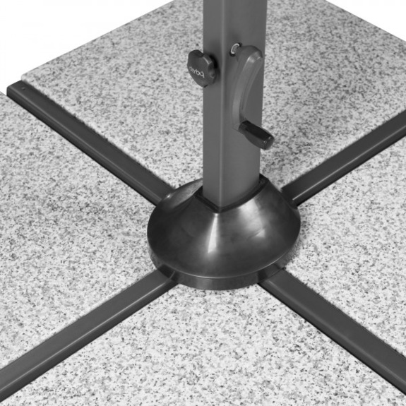 RAVENNA SMART 3 m – zahradní výkyvný slunečník s boční tyčí