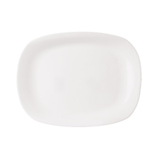 Talíř opál. sklo serv. LUNA 22x16 cm