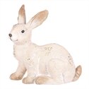 Zajíc keramický MT718-L - velký, barva světle béžová