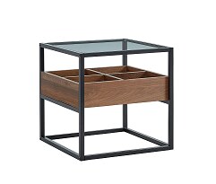 HARMONY B konferenční stolek, ořech/černá kov