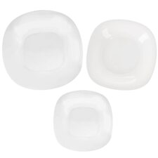 Sada jídelní opál. sklo LUNA hranatá 18 ks, náhr. 129559