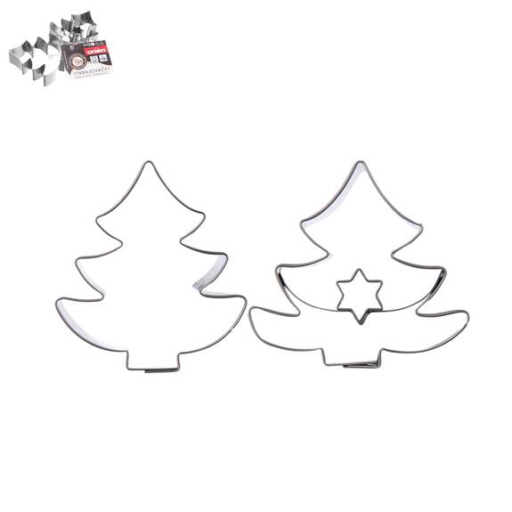 Vykrajovačka nerez/střed STROMEK sada 2 ks