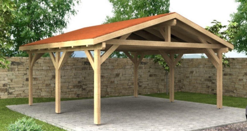 Přístřešek pro 2 auta