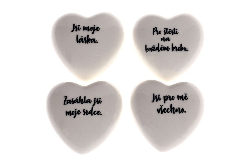 Srdíčko, dekorace s nápisem ARK3504