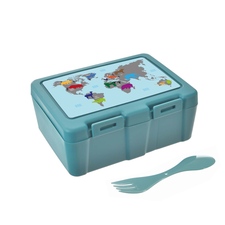 Box UH svačina Lunch 18x14x7,5 cm dělený Svět