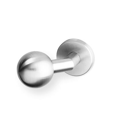 Koule kulatá vyosená na kulaté rozetě nerez