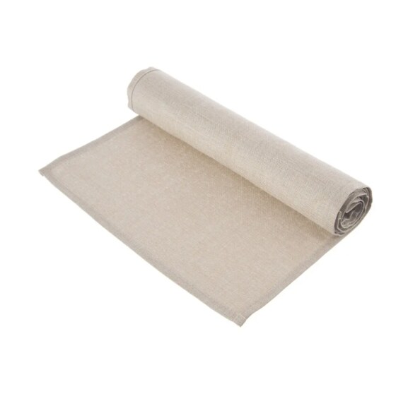 Ubrus-běhoun polyester 140x40 cm béžová