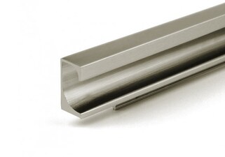 TULIP Narážecí úchytový profil Paolo imitace nerezi