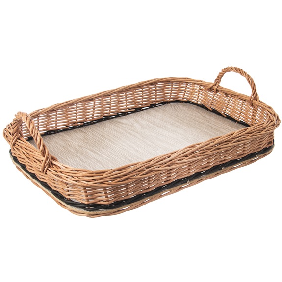 Tác proutěný s uchy 46x31 cm