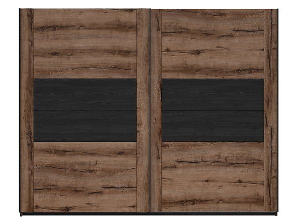 Šatní skříň KASSEL dub monastery/dub černý