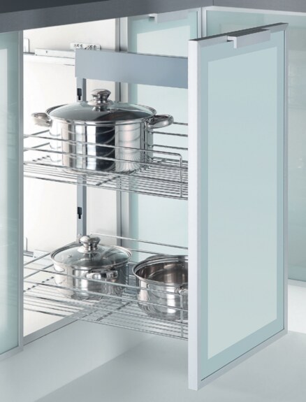 Plnovýsuvný dvojkoš Komfort boční s tlumeným dovřením