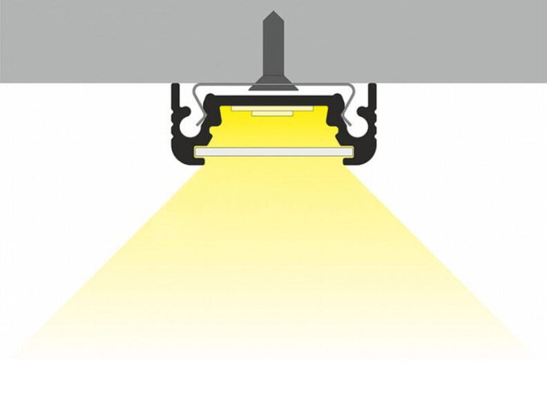 Profil WIRELI11 SURFACE BC/UX hliník surový 2m (metráž)