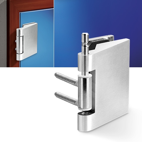 Závěs HR 3D nerez kování na skleněné dveře