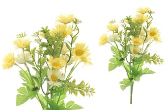 KN5105-YE Heřmánek,, puget, barva žlutá. Květina umělá.