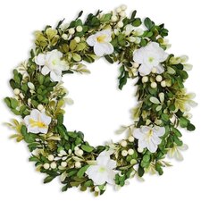 Věnec jaro větvičky 42cm bílá