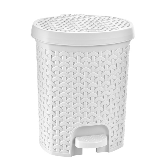 Koš odp. UH s pedálem RATAN 21 l bílá