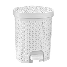 Koš odp. UH s pedálem RATAN 21 l bílá