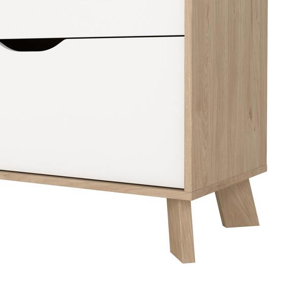 Komoda Iker 711 jackson hickory/bílá