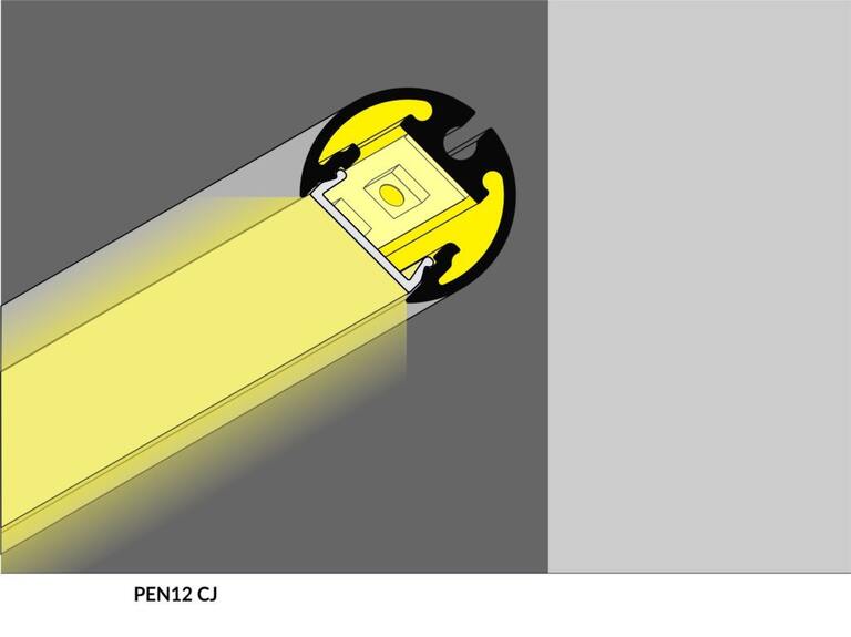 Profil WIRELI PEN12 CJ bílý lak, 2m (metráž)