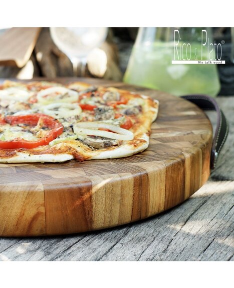 Moderní prkénko z teaku CILANTRO