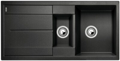 Dvoudřez s odkapem BLANCO Metra 6 S bez excentru Silgranit PuraDur