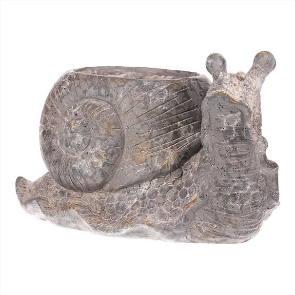 Šnek, obal na květiny, magneziová keramika ALA749