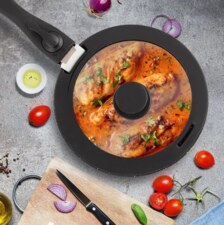 Poklice borosil. sklo/silikon GRANDE COMBI pr. 29 cm