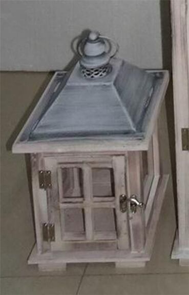 Dřevěná lucerna D6490/M