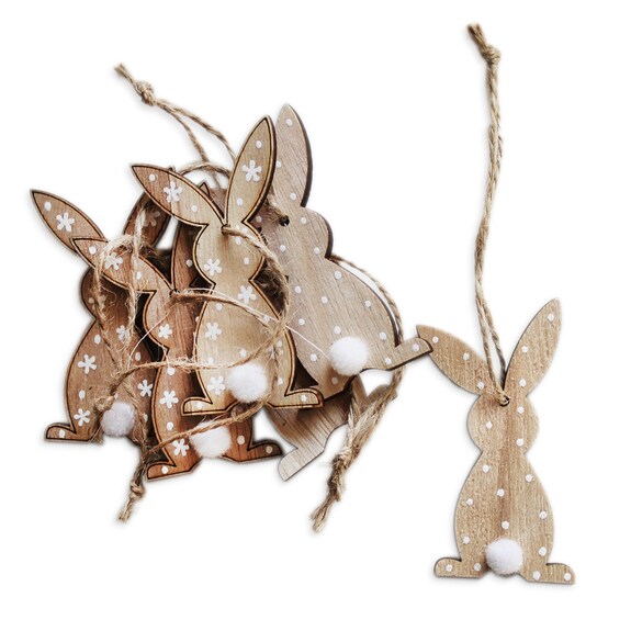 Zajíc dřevo 7 cm natural