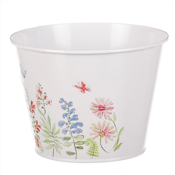 Kovový obal na květiny, květinový design OK6375-L