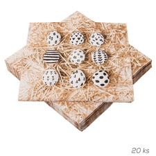 Ubrousek papír malá vajíčka 20 ks 33x33 cm