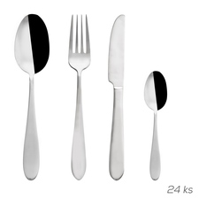 Příbory nerez Mirror 24 ks