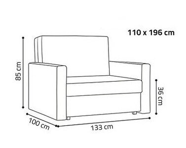 Rozkládací křeslo Falco Vivian Bis II